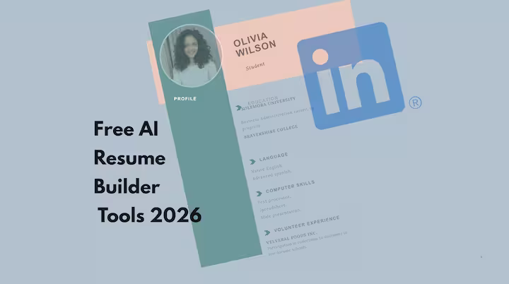 Free AI Resume Builder for Students — Best Tools in India 2026 (No Credit Card)